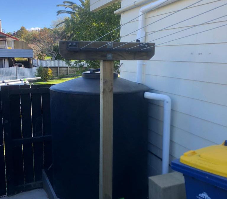 Water tank installation in Auckland