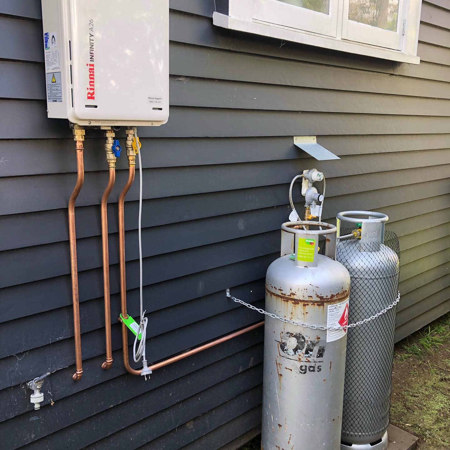 Gas hot water system installations
